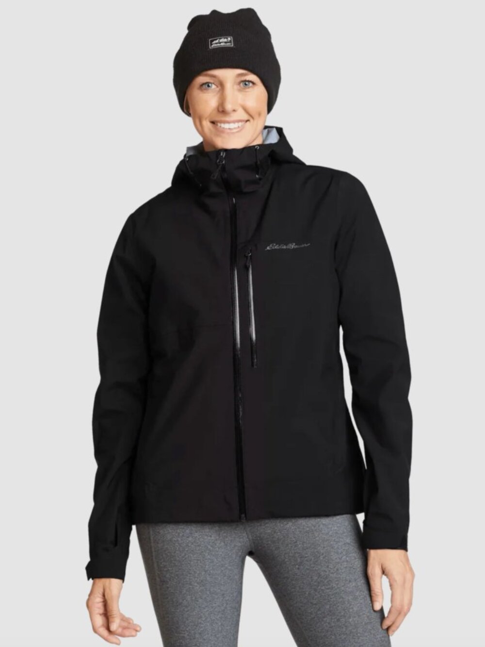 Tags On!  Eddie Bauer Women's Cloud Cap 3L Waterproof Stretch Hooded Rain Jacket